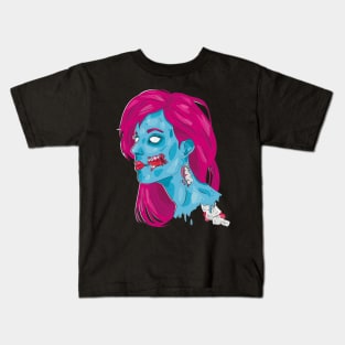 Zombie Woman Kids T-Shirt